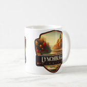 Lynchburg, Virginia | VINTAG Kaffeetasse (VorderseiteRechts)