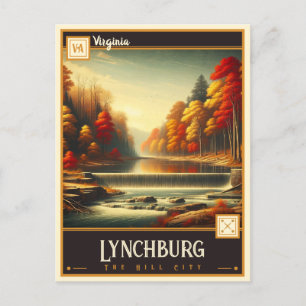 Lynchburg, Virginia Vintage Postkarte