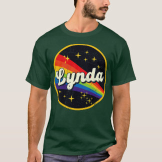Lynda Rainbow in Space Vintag GrungeStyle T-Shirt