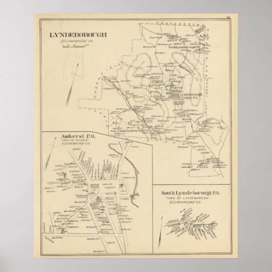 Lyndeborough, Hillsborough Co Poster (Vorne)