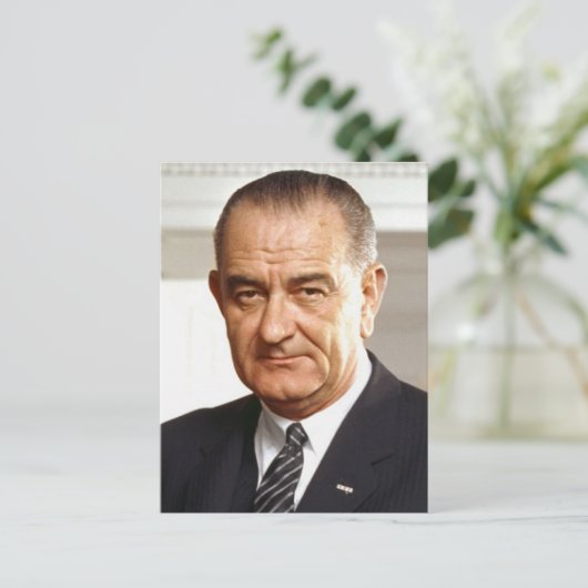 Lyndon B. Johnson 36 Postkarte (Stehend Vorderseite)