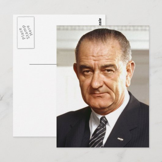 Lyndon B. Johnson 36 Postkarte (Vorne/Hinten)