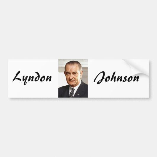 Lyndon B. Johnson 36. Präsident Autoaufkleber (Vorne)