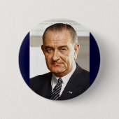 Lyndon B. Johnson 36. Präsident Button (Vorderseite)