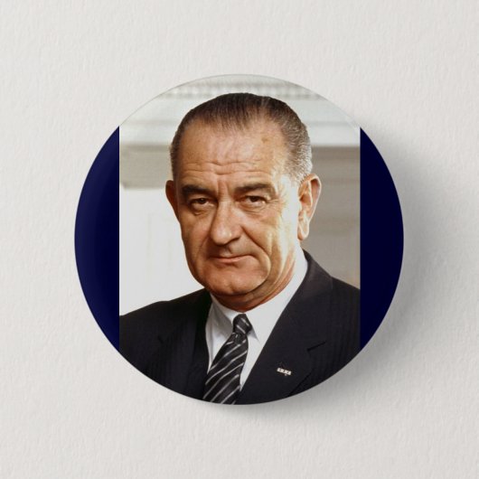Lyndon B. Johnson 36. Präsident Button (Vorderseite)