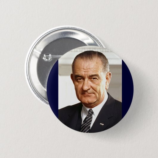 Lyndon B. Johnson 36. Präsident Button (Vorne & Hinten)