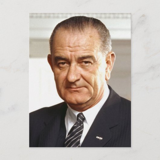 Lyndon B. Johnson 36. Präsident Postkarte (Vorderseite)