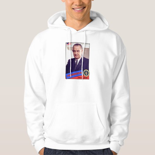 Lyndon B. Johnson Baseball Card Hoodie (Vorderseite)