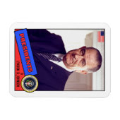 Lyndon B. Johnson Baseball Card Magnet (Horizontal)