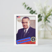Lyndon B. Johnson Baseball Card Postkarte (Stehend Vorderseite)