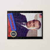 Lyndon B. Johnson Baseball Card Puzzle (Horizontal)