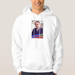 Lyndon B. Johnson Baseballkarte Hoodie