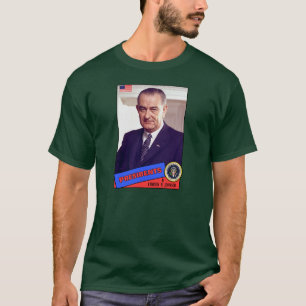 Lyndon B. Johnson Baseballkarte T-Shirt