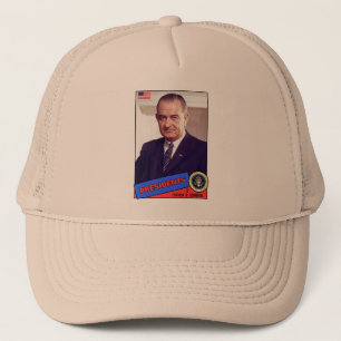 Lyndon B. Johnson Baseballkarte Truckerkappe