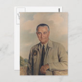 Lyndon B. Johnson - Elizabeth Shoumatoff (1969) Postkarte (Vorne/Hinten)