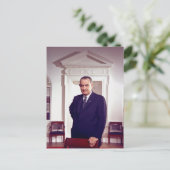 Lyndon B Johnson Postkarte (Stehend Vorderseite)