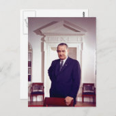 Lyndon B Johnson Postkarte (Vorne/Hinten)