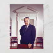Lyndon B Johnson Postkarte (Vorderseite)
