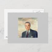 Lyndon B. Johnson Postkarte (Vorne/Hinten)