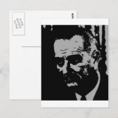 Lyndon B. Johnson Silhouette Postkarte (Vorne/Hinten)