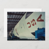 Lyndon B. Johnson Space Center Apollo Rocket Postkarte (Vorne/Hinten)