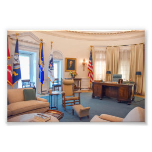 Lyndon Baines Johnson Oval Office Replikat Fotodruck