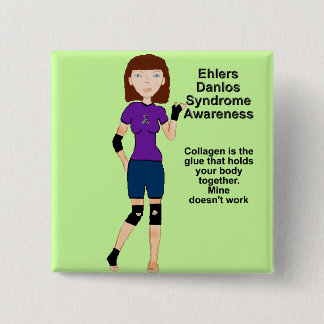 Lyndon Ehlers Danlos Syndrom-Bewusstseinsknopf Button
