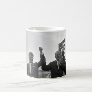 Lyndon Johnson mit Robert Kennedy Kaffeetasse