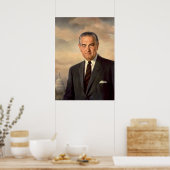 Lyndon Johnson Offiziell Portrait Poster (Küche)