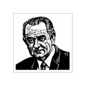Lyndon Johnson Rubber Briefmarke Gummistempel (Prägung)
