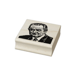Lyndon Johnson Rubber Briefmarke Gummistempel