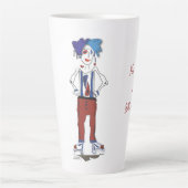 'Lyndsey' - Du bist ein Badass! Latte Tasse (Vorderseite)