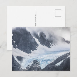 Lyngen Glacier Landscape Foto Feiertagspostkarte