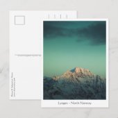 Lyngen Mountains Norwegen Postkarte (Vorne/Hinten)