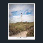 Lyngvig Fyr Postkarte<br><div class="desc">Reisen Foto von Lyngvig Fyr,  ein Leuchtturm an der Western Küste von Jutland in Dänemark,  Europa. Foto © Sebastian Wurm.</div>