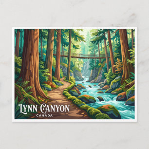 Lynn Canyon Park North Vancouver Kanada Postkarte