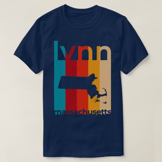 Lynn Massachusetts Retro T-Shirt (Design vorne)