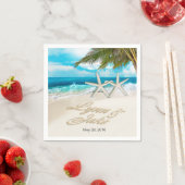 Lynn Starfish Couple FRAGTE FÜR IHRE NAMEN IN SAND Serviette (Beispiel)