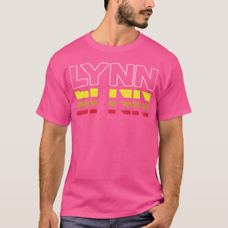 Lynn Vorname Lustig Vintage Sonnenuntergang Lynn F T-Shirt