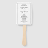 Lynnea Simple Elegant Wedding Program Fächer (Vorderseite)