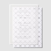 Lynnea Simple Elegant Wedding Save the Date Pergament Einladungen (Versetzt (Einladung))
