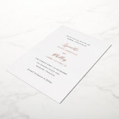 Lynnette Traditional Elegante Wedding Save the Dat Folieneinladung (Gedreht)