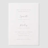 Lynnette Traditional Elegante Wedding Save the Dat Pergament Einladungen (Vorderseite)