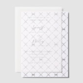 Lynnette Traditional Elegante Wedding Save the Dat Pergament Einladungen (Versetzt (Einladung))