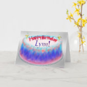 Lynns Geburtstagskarte Karte (Gelbe Blume)