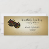 Lynn's METALLIC ICE Las Vegas Deluxe Wedding Einladung (Rückseite)