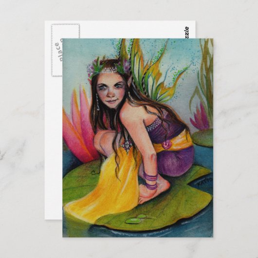 Lynsye Fee w Locket Postkarte (Vorne/Hinten)