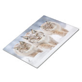 Lynx Animal Family Wandering Nature Notizblock (angewinkelt)
