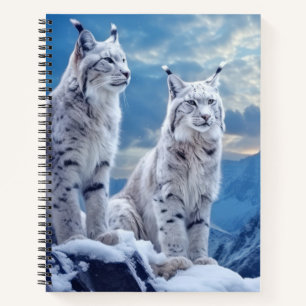Lynx Animal Wildlife Wilder Wilder Maler Notizblock