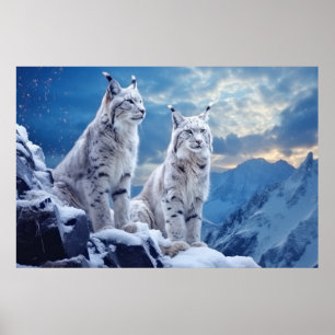 Lynx Animal Wildlife Wilder Wilder Maler Poster